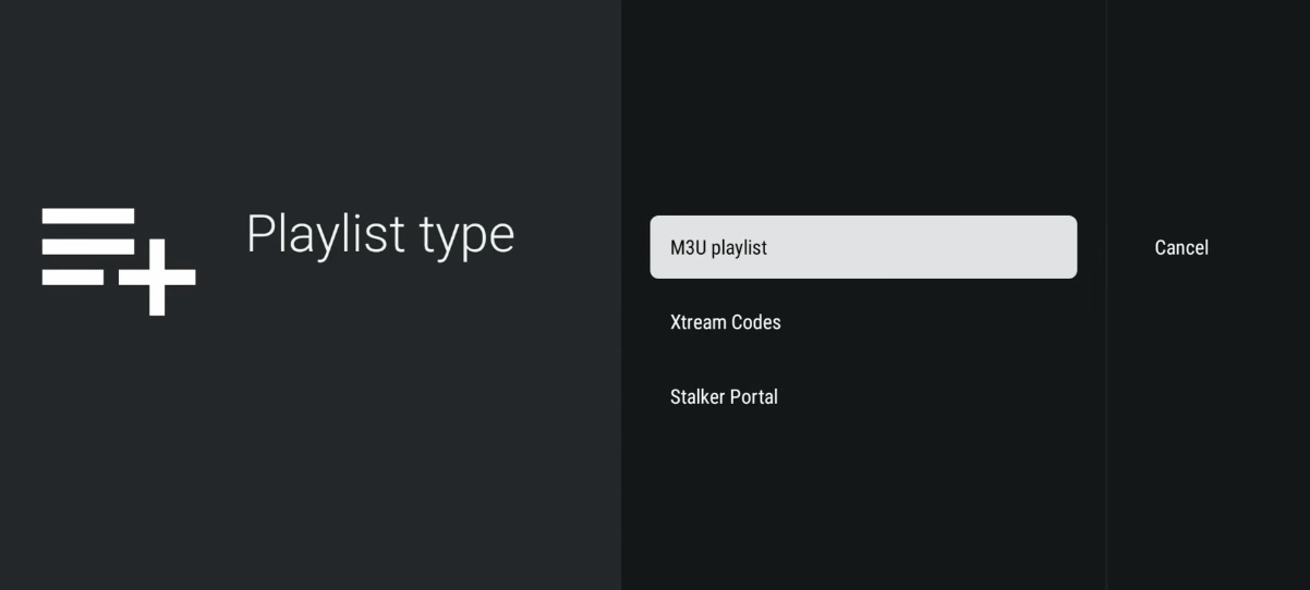 Choose Xtream Codes API or M3U URL in TiviMate on Fire Stick
