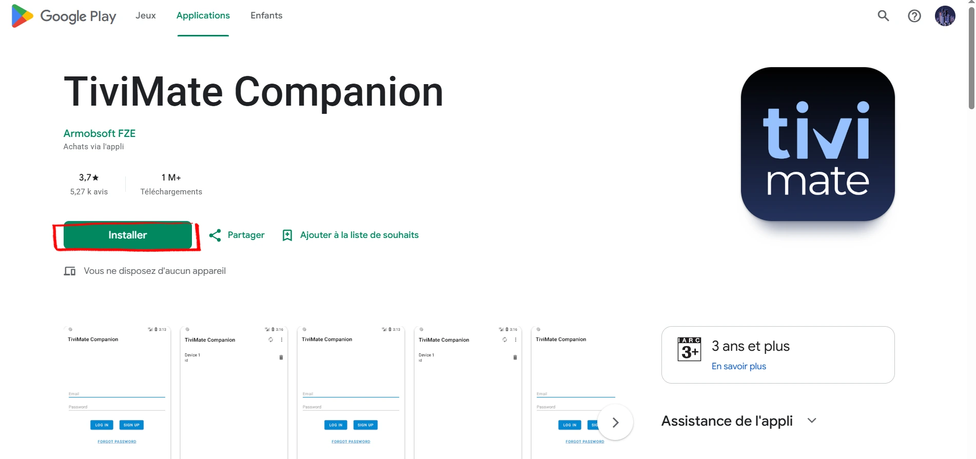 Install TiviMate Companion by Armobsoft FZE from Google Play Store to activate TiviMate Premium on Android