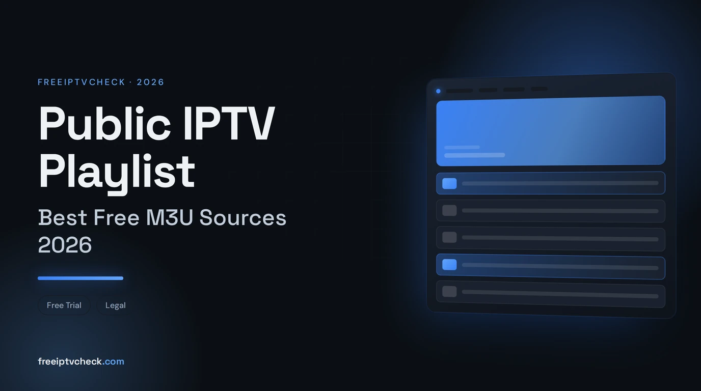 Public IPTV Playlist: Best Free M3U Sources 2026